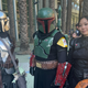 Mandalorian, Boba Fett, and Fennec Shand cosplay